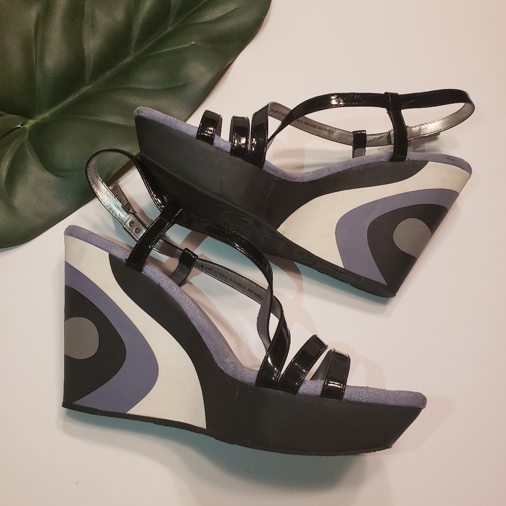 Carlos by Carlos Santana retro style wedge heels